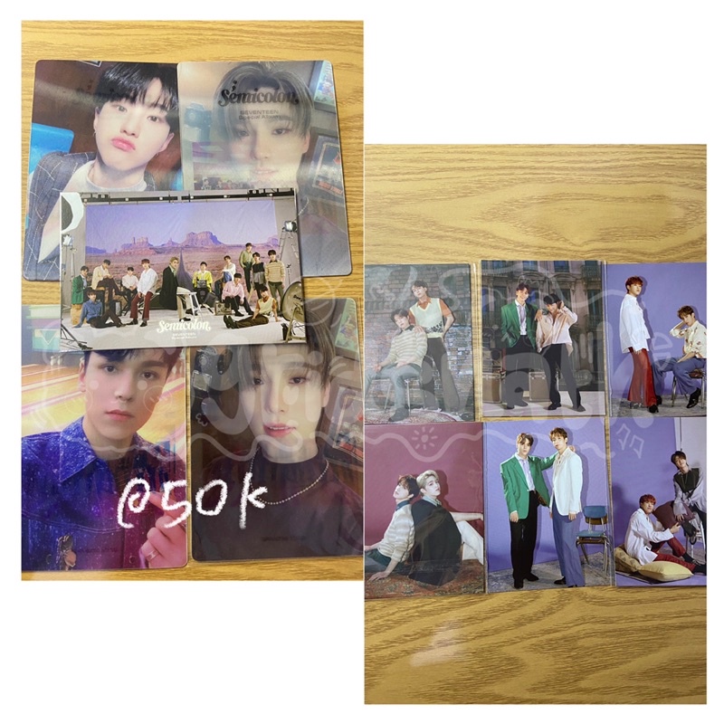 seventeen trading card incomplete dino vernon hoshi spider lenti benefit semicolon weverse