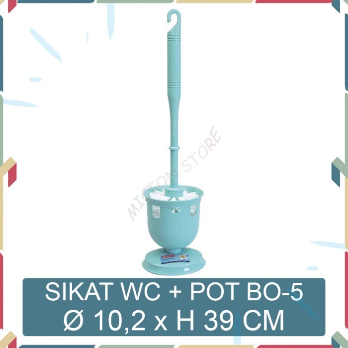 MICTON Lion Star Sikat WC Pot Livina Toilet Brush No. 105 BO-5 Hijau