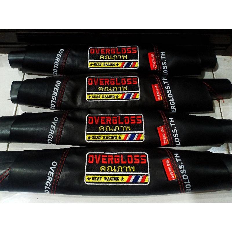 KULIT SARUNG JOK OVERGLOS SEAT RACING THAILAND BAHAN BORDIR