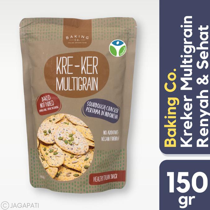 

Baking Co. - Kreker Multigrain 7 Seeds 150gr - Cemilan Sehat - Non MSG