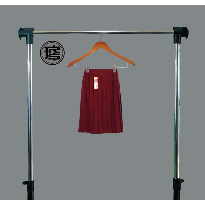 rok balestra pendek sd merah maroon karet, merah hati bahan balestra polyster bagus dan nyaman