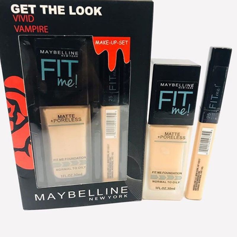 Maybelline Vivid Vampire Makeup Set (2In1 Foundation+Concealer)