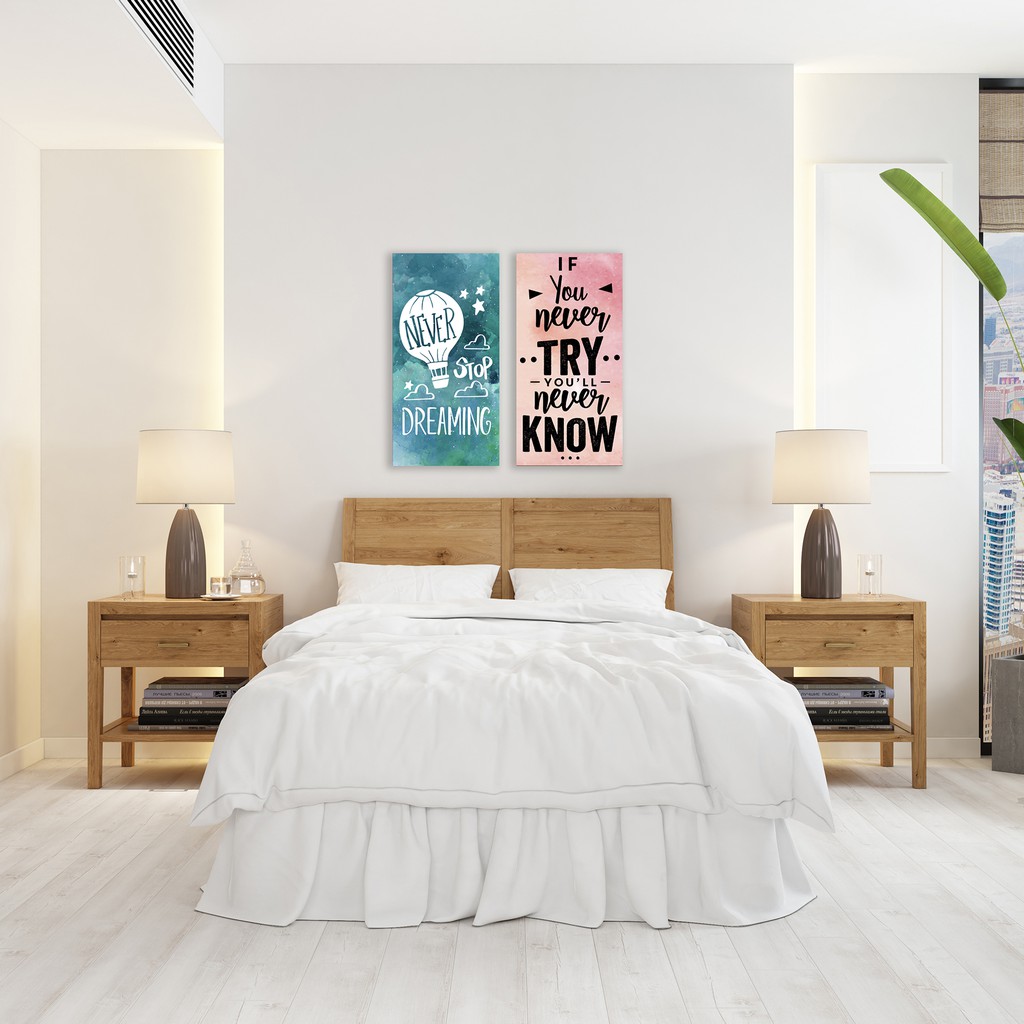 Hiasan Dinding Tempel Dekorasi Kamar Hiasan Poster Moderen vinyl Quote Motivasi