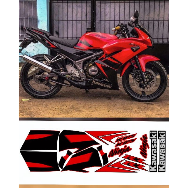 striping stiker print ninja rr new 2012 merah