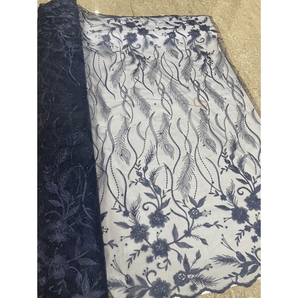 Tulle Bordir Mutiara D 030