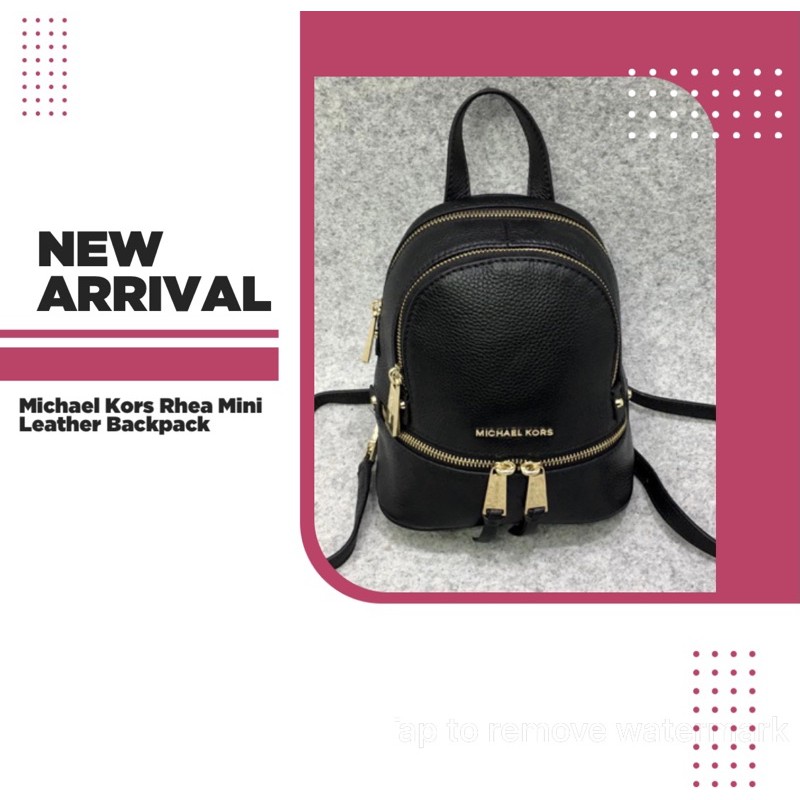 Michael Kors Rhea Mini Leather Backpack