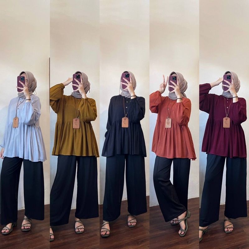 RANIA TOP BLOUSE CRINKLE//SHIRT CRINKLE