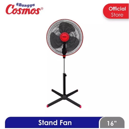 COSMOS 16-XDC STAND FLOOR FAN / KIPAS ANGIN BERDIRI DUDUK MEJA 16" INCH MURAH KENCANG LOW WATT - Gar