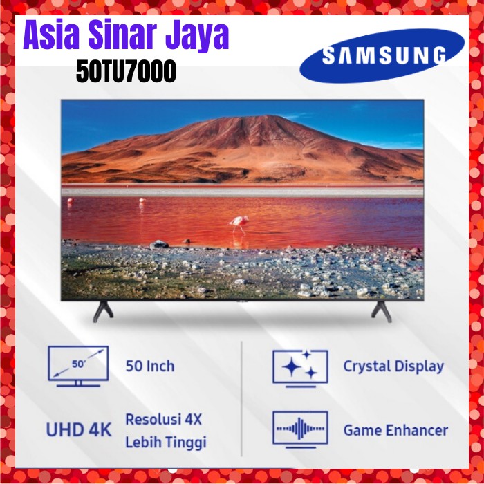 Samsung 50tu7000 50 Inch 50 Crystal Uhd 4k Smart Led Tv Ua50tu7000 Shopee Indonesia