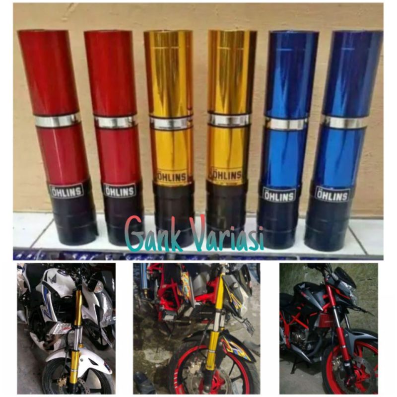 cover shock cb150r new dan cb150r old, pengaman shock depan honda cb150r