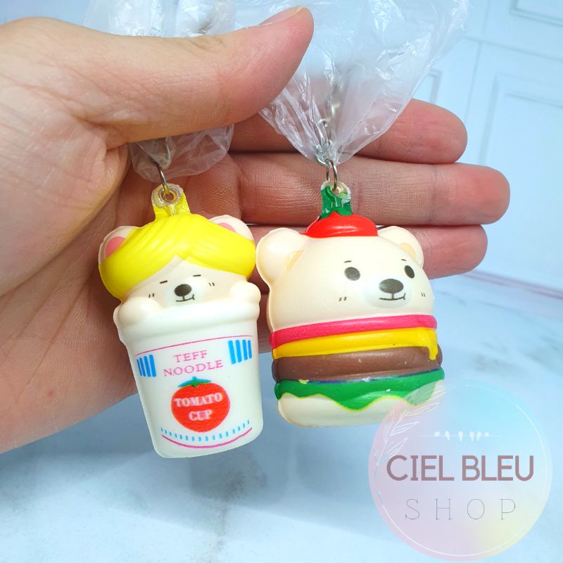 Gantungan Squishy Karakter / Ganci Skuisi Aneka Model Lucu Animal IMPOR