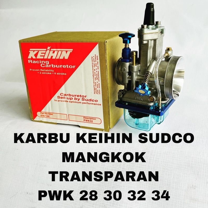 KARBU KARBULATOR SUDCO KEIHIN PWK 28 30 32 34 MANGKOK TRANSPARAN AKUARIUM