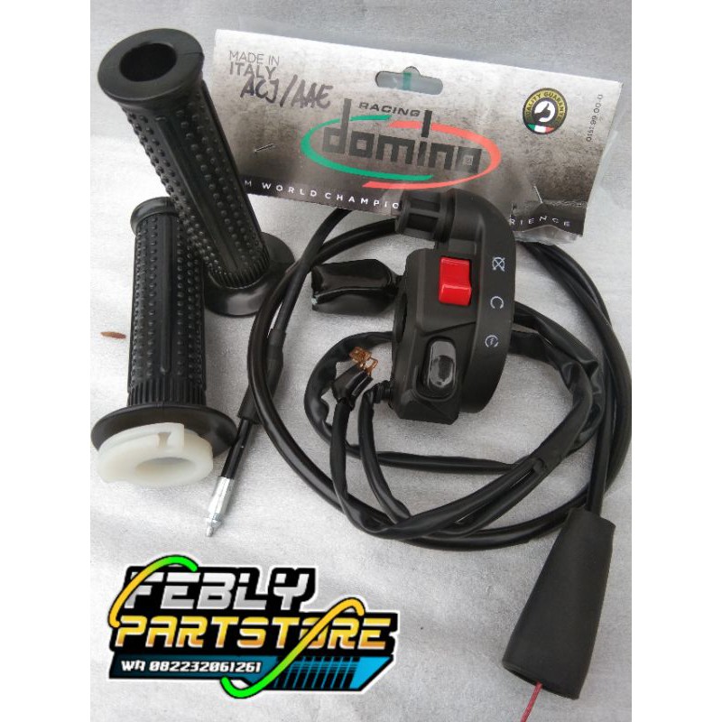 HOLDER KSR DOMINO SET HAND FAT NINJA R RR GAS SPONTAN NINJA KSR DOMINO RX KING CB GL MP TIGER GL100