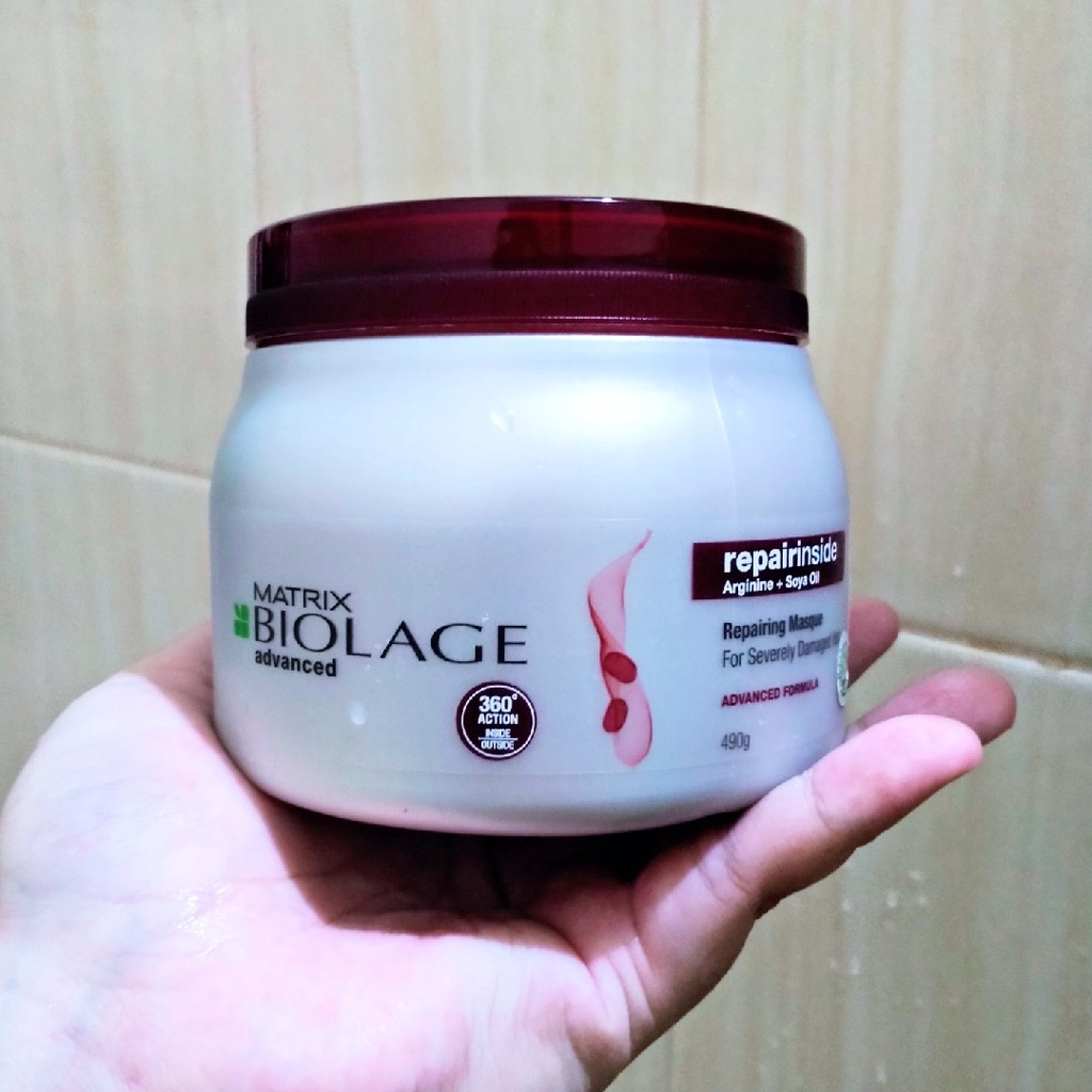 MATRIX Biolage Repairinside Hair Mask - Masker Perawatan Pelembut Rambut Rusak Bercabang 500 ml