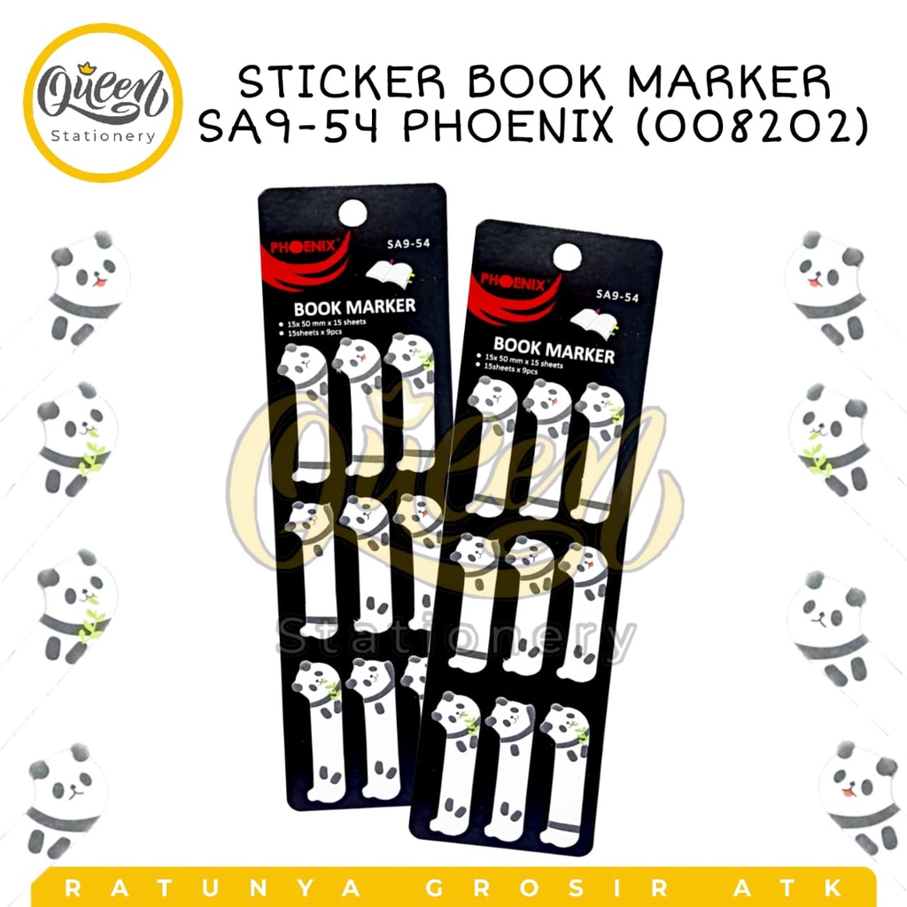 

STICKER BOOK MARKER SA9-54 PHOENIX (008202)/MEMOPAD/MEMO/STICKY NOTES/NOTE KECIL/STICKY NOTES PANDA
