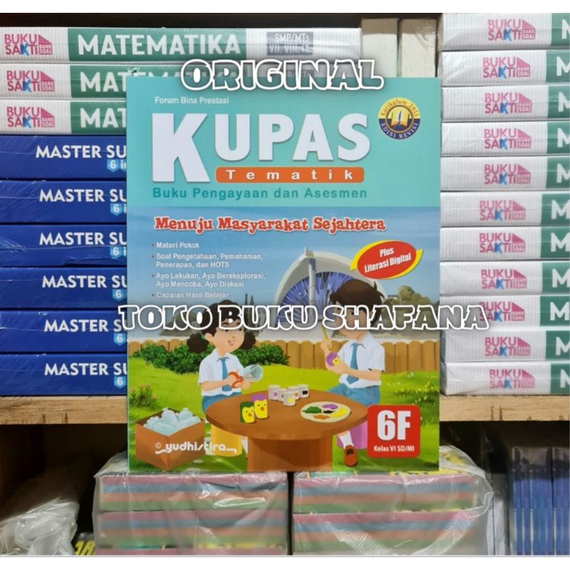 Paket Buku Kupas Tematik 6F 6G 6H 6I Kelas 6 SD Yudhistira K13 Edisi Revisi ( Harga 4 Buku )