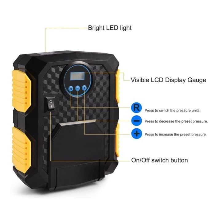 Pompa ban motor 150psi-kompresor mini elektrik