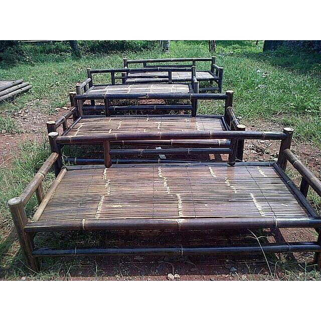 Jual Bangku Bale Bale Panjang Bahan Bambu Indonesiashopee Indonesia 0010