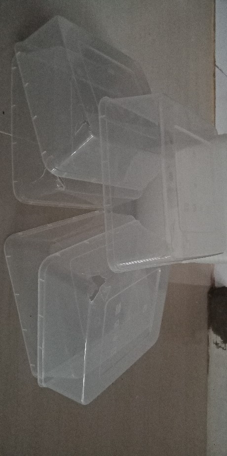 Isi25pcs 2.000ml Besar Thinwall Box Kotak Toples Bekal Makan Plastik Tahan Panas Microwave 2000ml