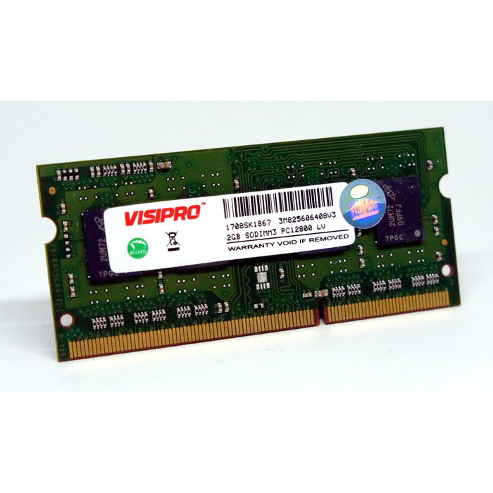 RAM Laptop sodimm Visipro DDR3L Low Voltage 2GB 1600Mhz PC12800