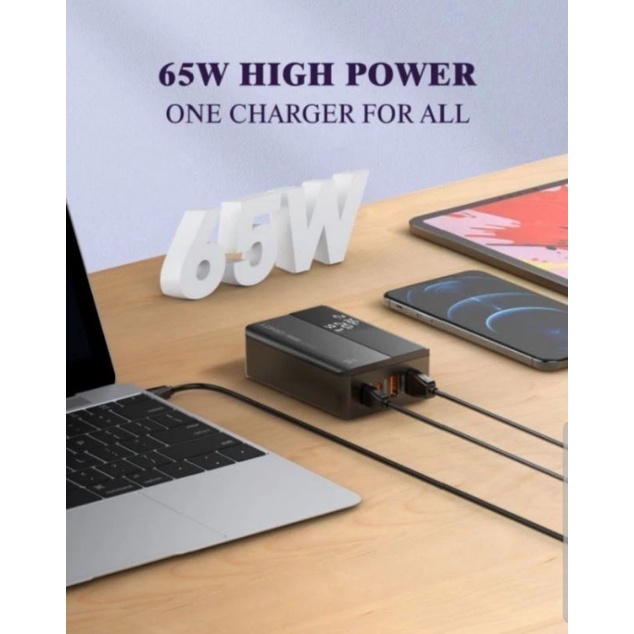 Charger Desktop Ldnio A4808Q 65W Fast charging Support PD and QC3.0