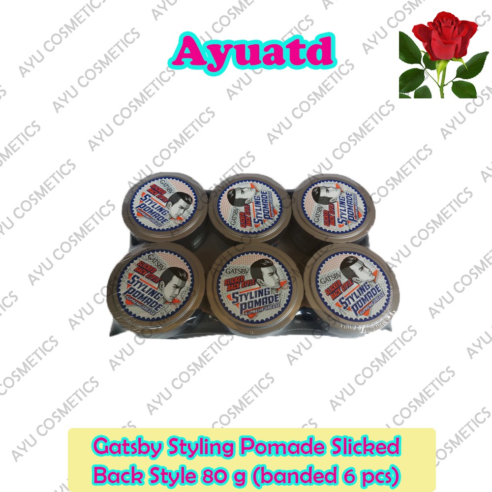 Gatsby Styling Pomade Slicked Back Style 80 g (banded 6 pcs)