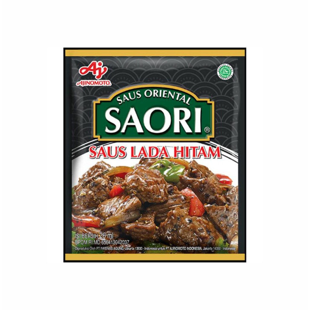 Saori Saus Lada Hitam Sachet 26 ml