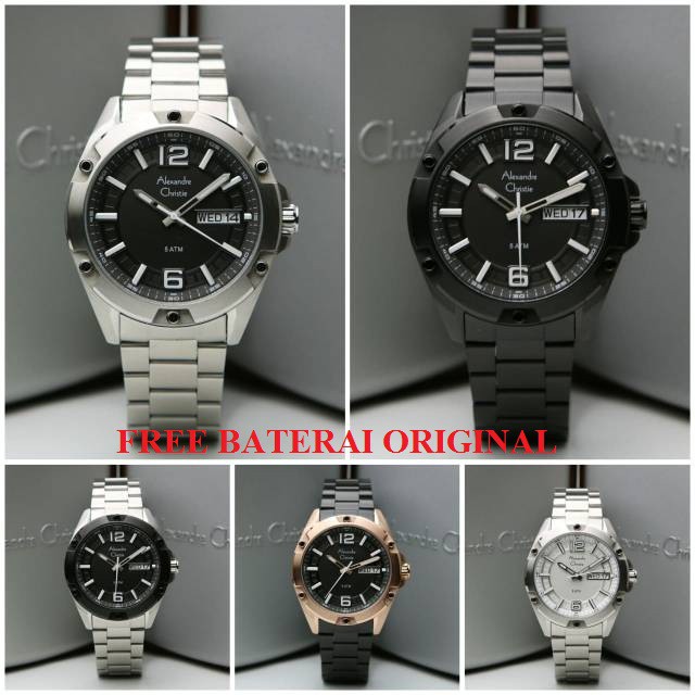 BEST SELLER!!! JAM TANGAN PRIA ALEXANDRE CHRISTIE AC 6518 SPORTY ORIGINAL GARANSI RESMI 1 TAHUN