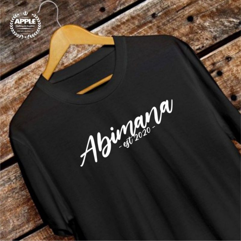 Sablon Kaos Satuan Kaos Sablon Nama Kaos Custom Nama Shopee Indonesia