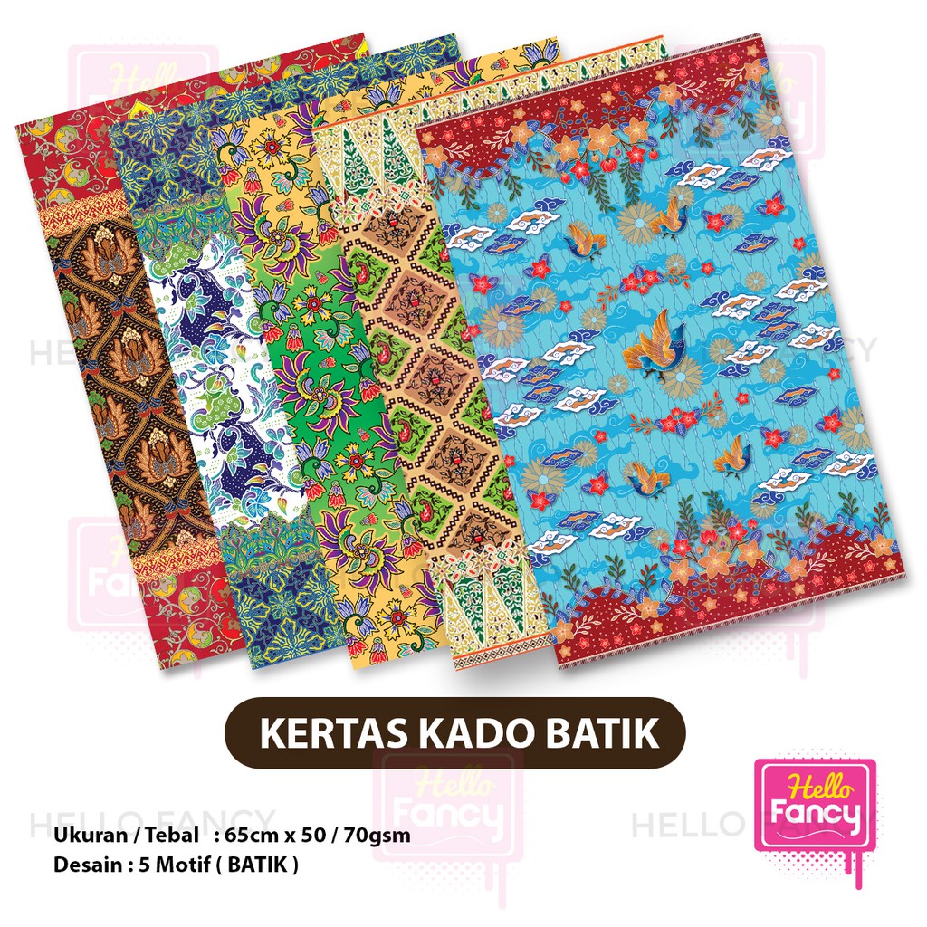 

Kertas Kado Squeezy Batik isi 50 Motif 4 / Bungkus Kado KFH-102B