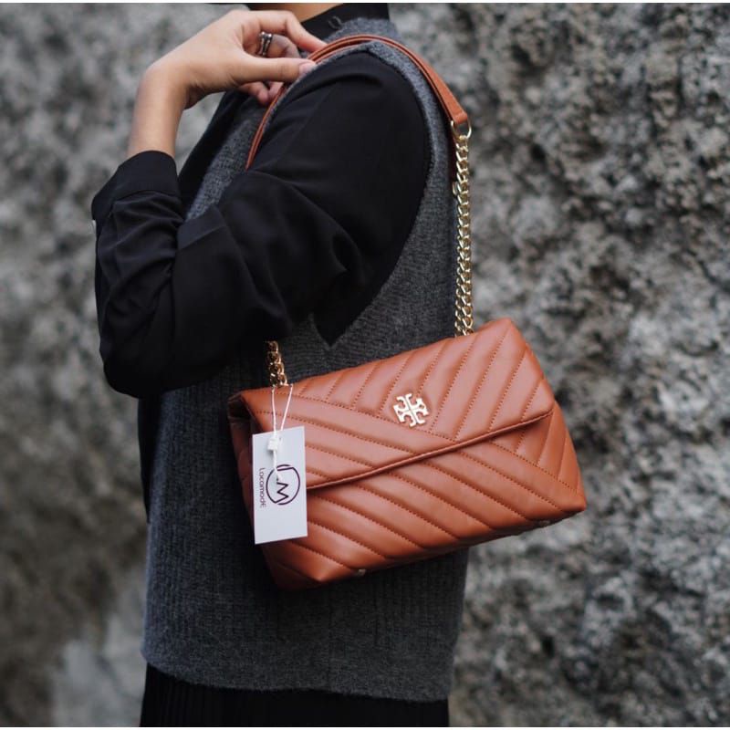 Tas Selempang Murah Tali Setengah Rantai (coklat)