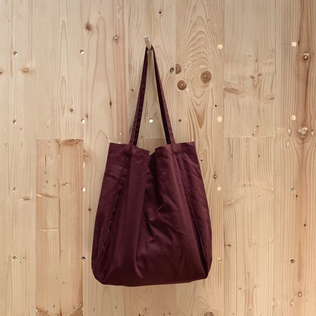 Nudie Bag Maroon Tas Kanvas Selempang Wanita Totebag Besar