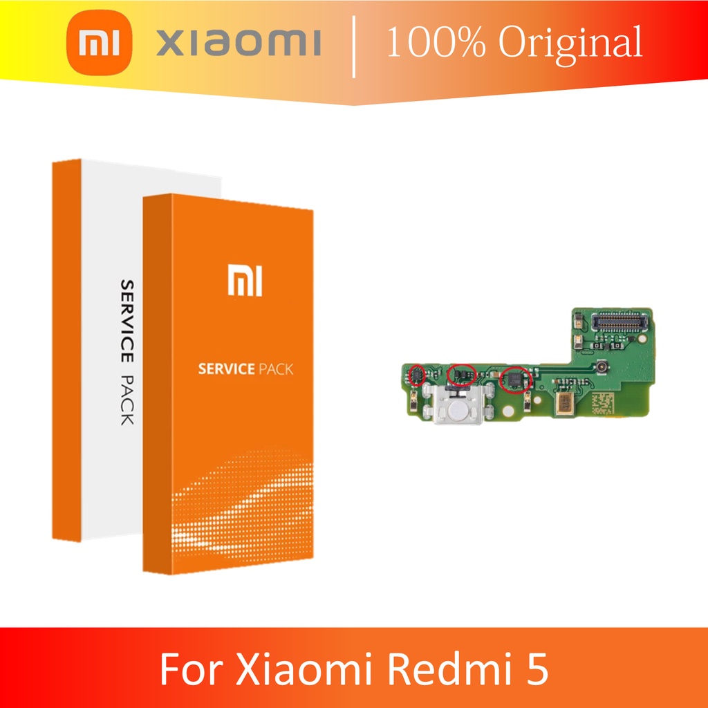(ORIGINAL 100% XIAOMI) KONEKTOR CHARGER DOCKING MIC PLUG IN XIAOMI REDMI 5