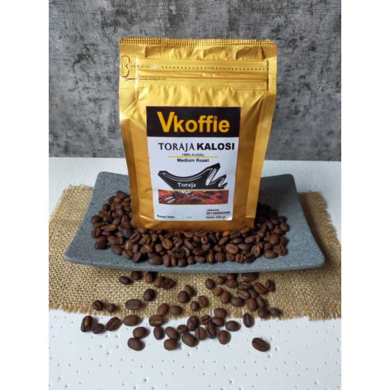 

Vkoffie Arabica Toraja Engrekang 250gr