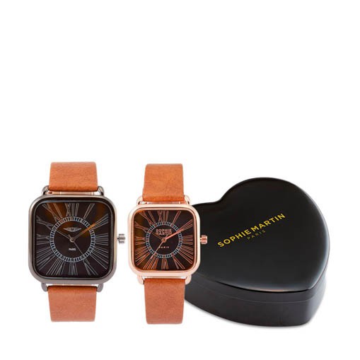 Jam Couple Jack & Rose Cpu110B7 Ori Sophie Martin Kualitas Terjamin