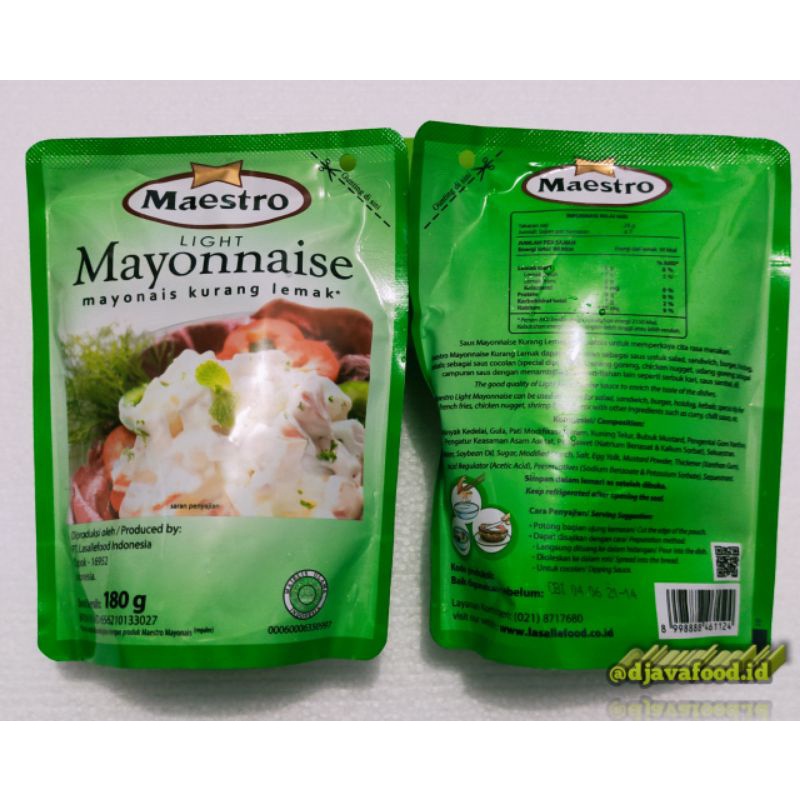 

Mayonaise Maestro 180gram