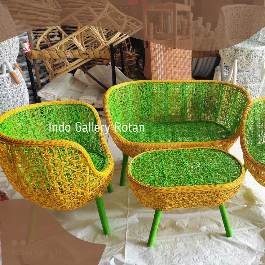 Kursi Tamu Sofa Brekele Anyaman Rotan Sintetis Original High Quality