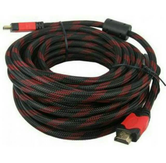 [COD] KABEL HDTV SERAT JARING 30 METER 1080P V1.4 3D HQ 30M / BISA DARI PS3 LAPTOP KE TV LED &amp; PROYEKTOR