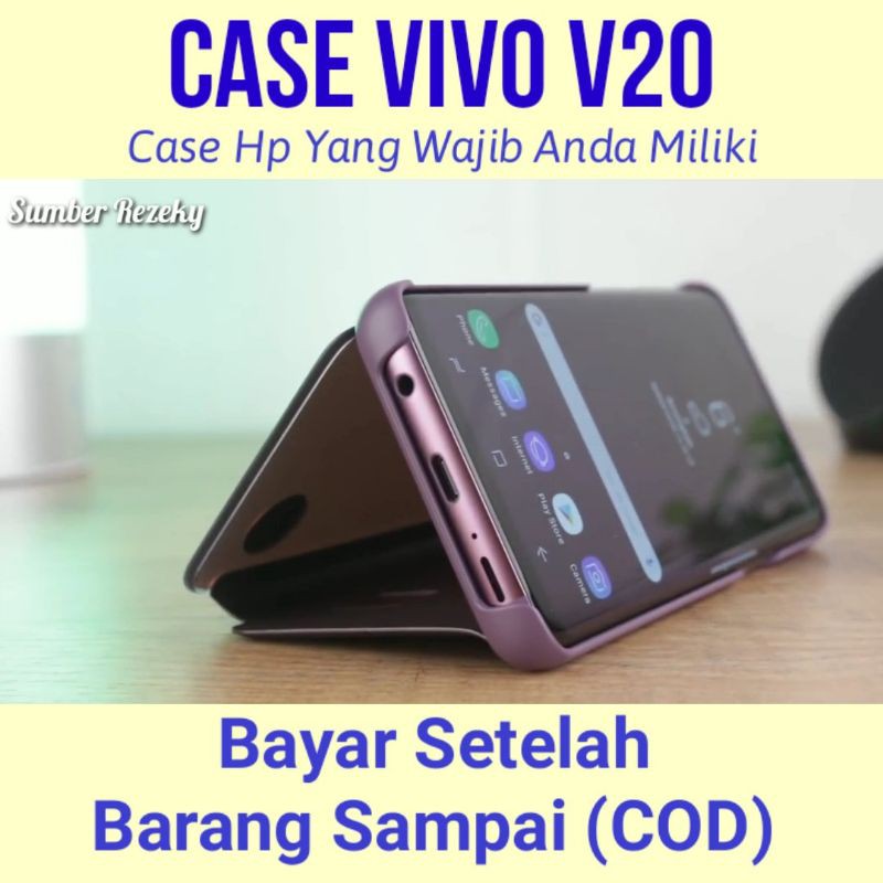 Flip Mirror Case Vivo V20, Vivo V20 SE