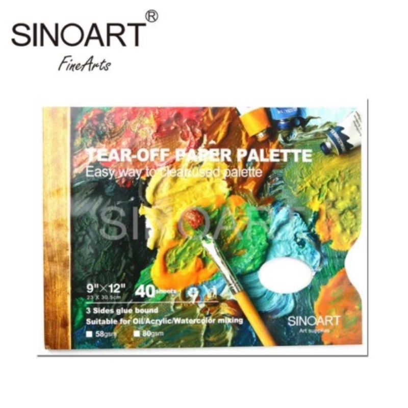 

Tear Off Paper Palette Sinoart / 40 Sheets / for oil and acrylic paint