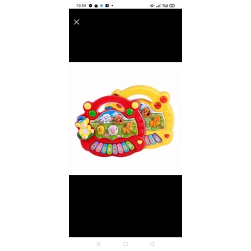 mainan anak piano animal