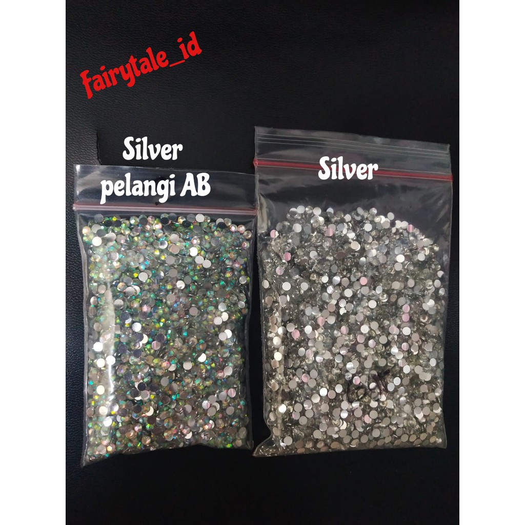 (Grosir) Rhinestone 2mm, 3mm &amp; 4mm isi 5.000 &amp; 10.000pcs