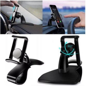 Holder Hp Mobil Jepit Dashboard Original 360 Derajat Car Phone Bracket Holder Multifungsi