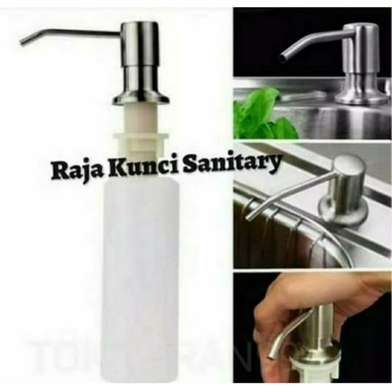 Paket Lengkap Kitchen Sink BOLZANO VENICE 8050 + Kran Tarik Stainless SUS 304  Panas Dingin/Dingin