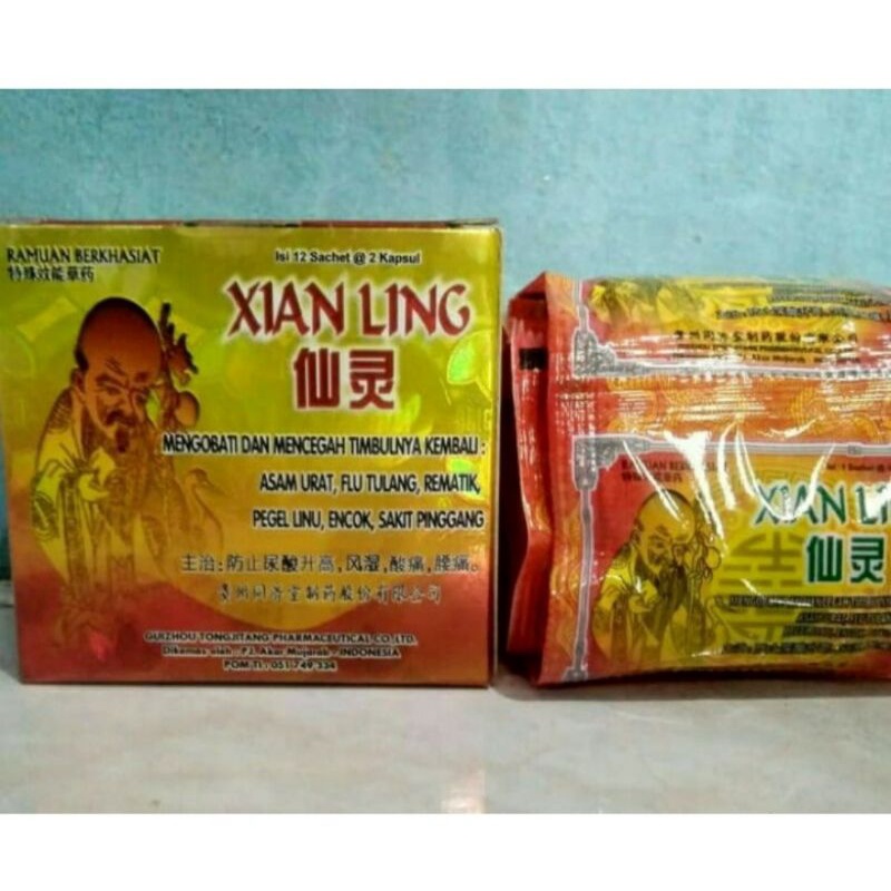 

jamu asam urat flu tulang pegal linu XIAN LING kapsul original