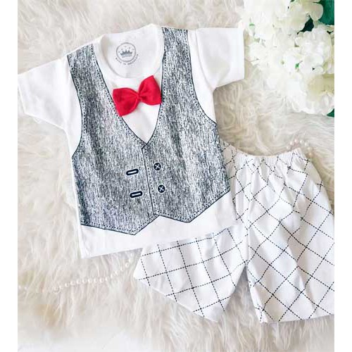 Baju Bayi Laki Laki Setelan Keren Livi Tie