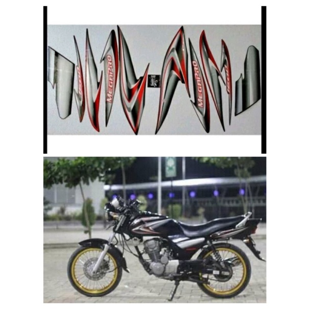 STRIPING STIKER MEGAPRO HIU CW 2005