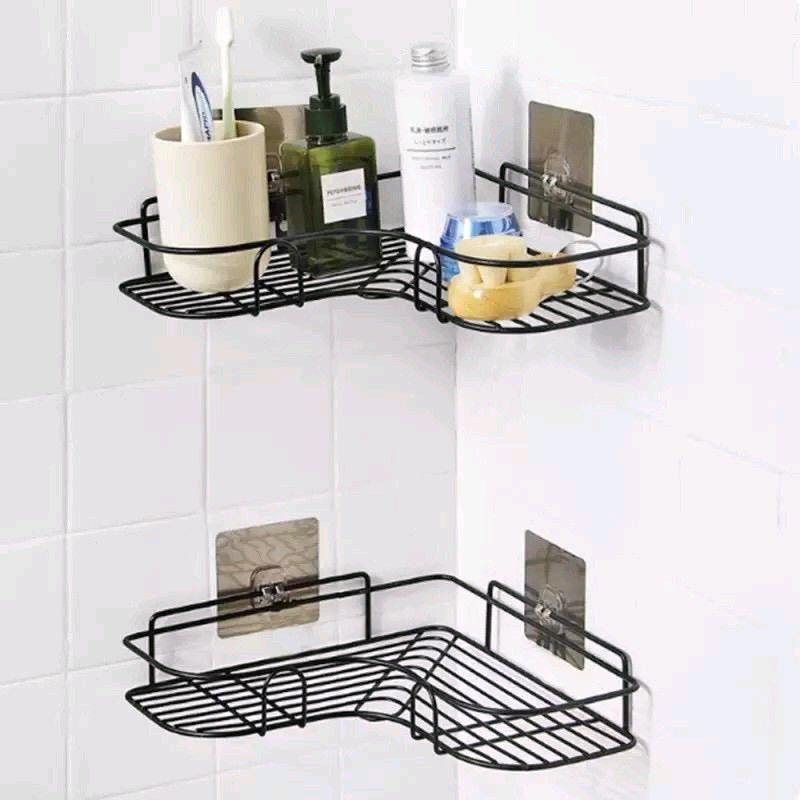 RAK SUDUT KAMAR MANDI RAK DAPUR rak dinding sudut serbaguna.