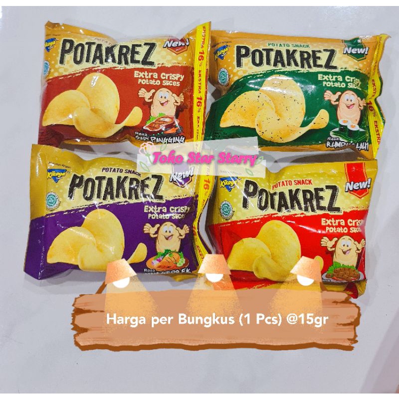 

[Per Pcs] Aneka Snack Yami Yami Potatkrez 35gr Snack Kentang Snack Kentang Yami Yami Snack Potakrez Snack Viral Halal Mui Yami Yami Kentang Potato Q VIP Chips