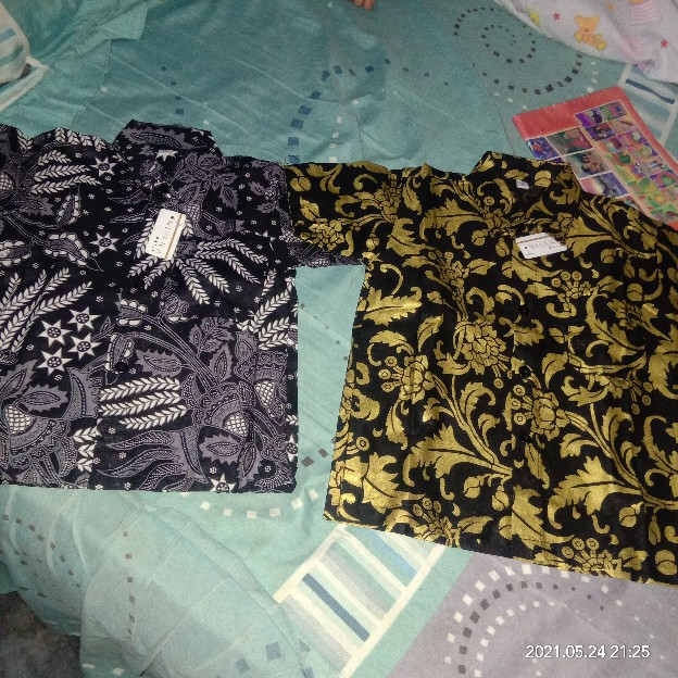 Batik Couple Keluarga Prada Emas Bakung - Nivana Batik